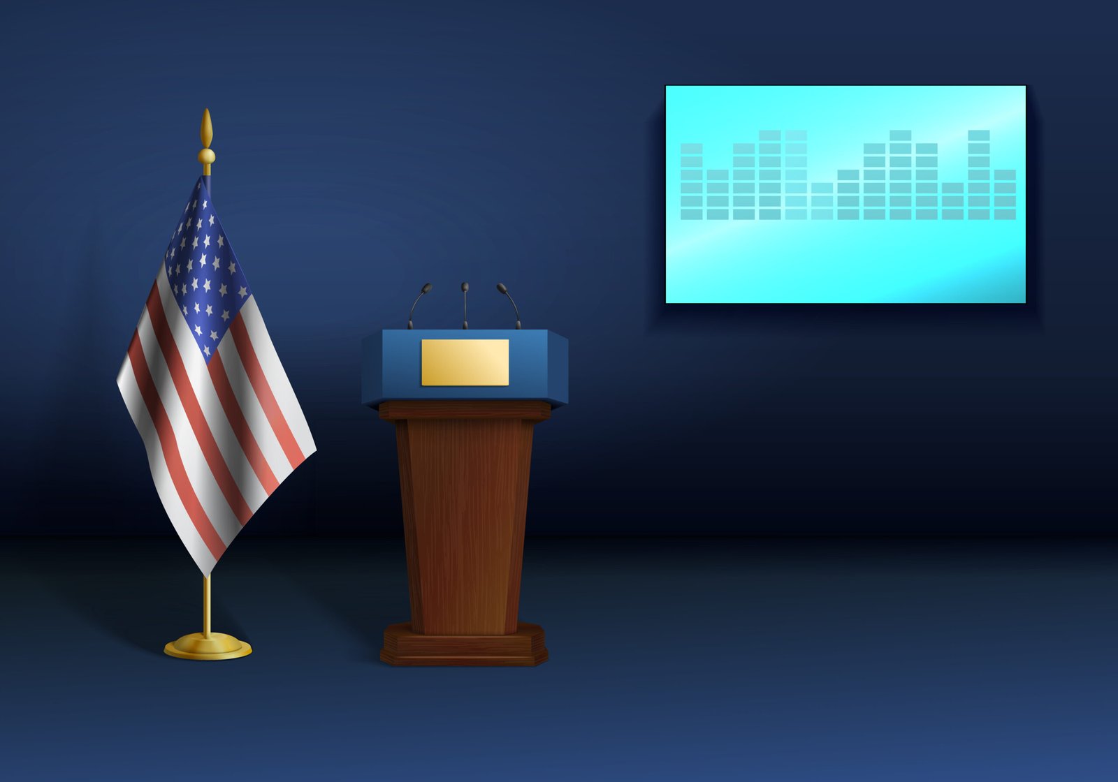 Political Podium Image from Freepik for IPD website